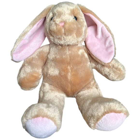BUILD-A-BEAR Bunny Plush Pawlette Long Ears Light Brown Fur Brown Eyes Pink Nose - Picture 2 of 13